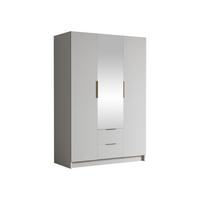 KLEIDERSCHRANK Calwi II - Goldfarben/Schwarz, Holzwerkstoff/Kunststoff (150/216/60cm) - MIRJAN24