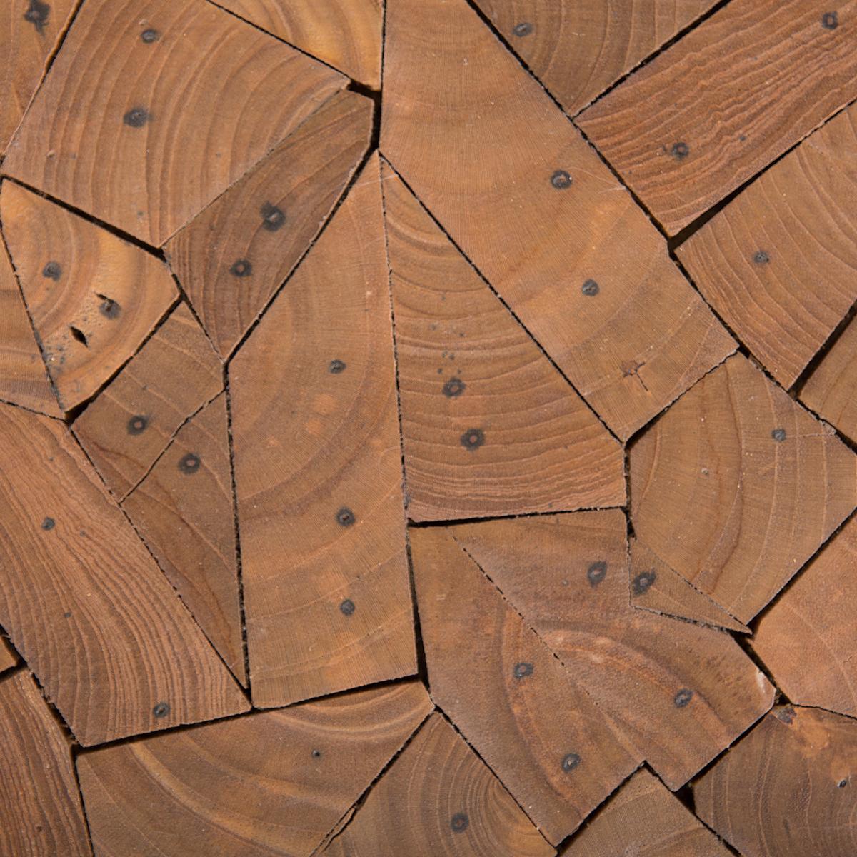 BEISTELLTISCH Teakholz braun 30 cm Dawson - Dunkelbraun, Holz (30/30/46cm) - Beliani