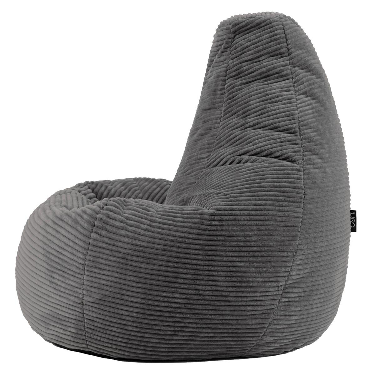 SITZSACK Dalton - Dunkelgrau, Kunststoff/Textil (82/76/82cm) - icon