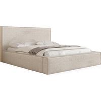POLSTERBETT Terra mit Bettkasten, Beige Boucle 120x200 cm - Beige/Birkefarben, Holzwerkstoff/Kunststoff (120/200cm) - WFL GROUP