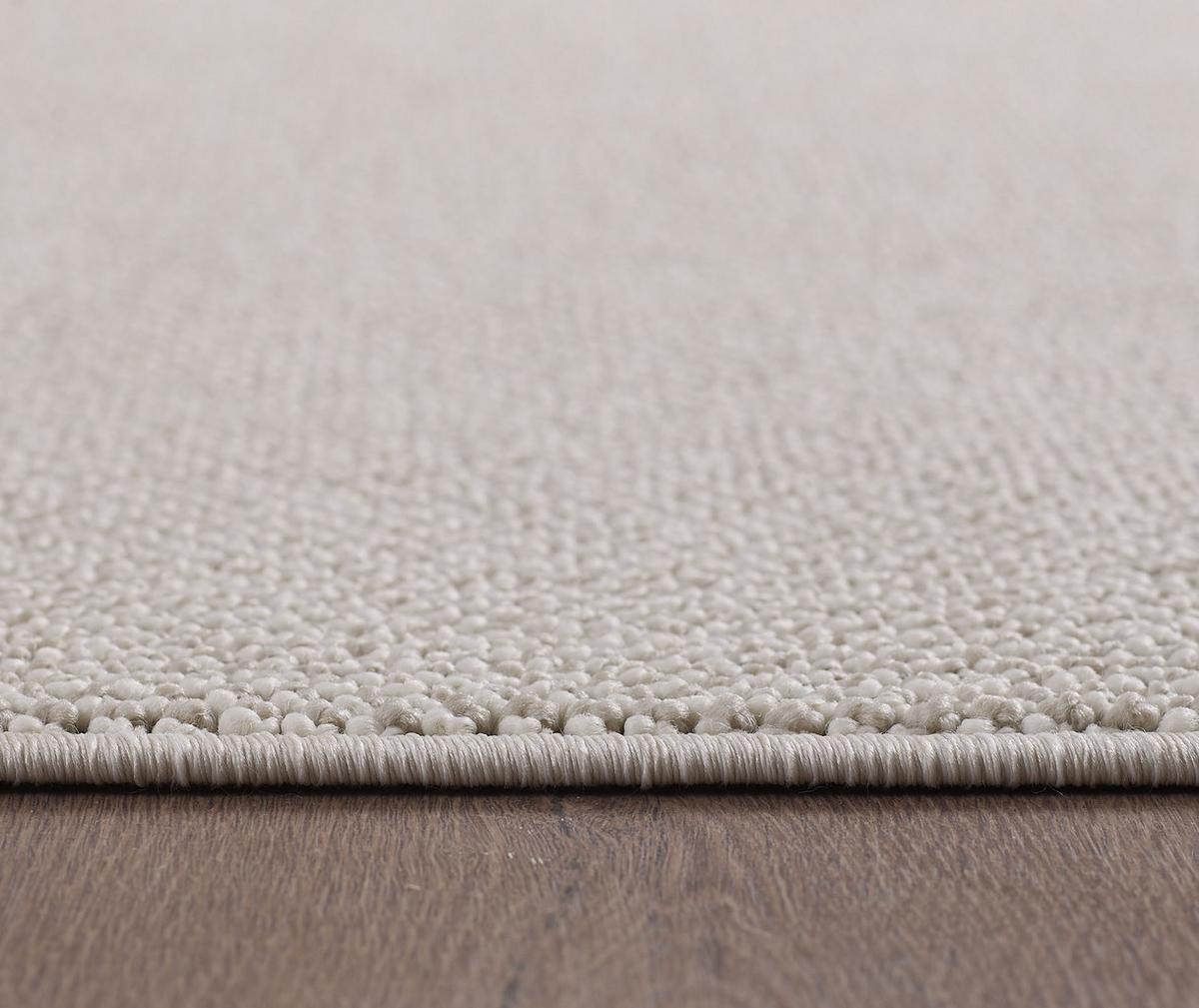 TEPPICH Flachgewebe CIMA in Creme, einfarbig, 240 x 340 cm - Beige, Textil (340/240cm) - KADIMA DESIGN