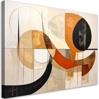 LEINWANDBILD Abstraktion 100x70cm - Beige, Textil (100/70cm) - Feeby