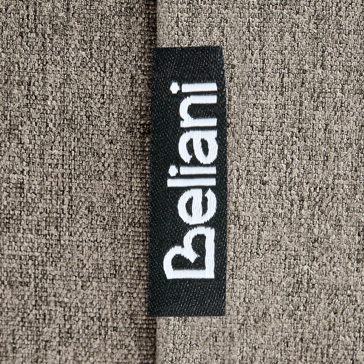 BARSTÜHLEN 2er-Set Taupe Mina - Taupe/Schwarz, Textil (52/98/46cm) - Beliani