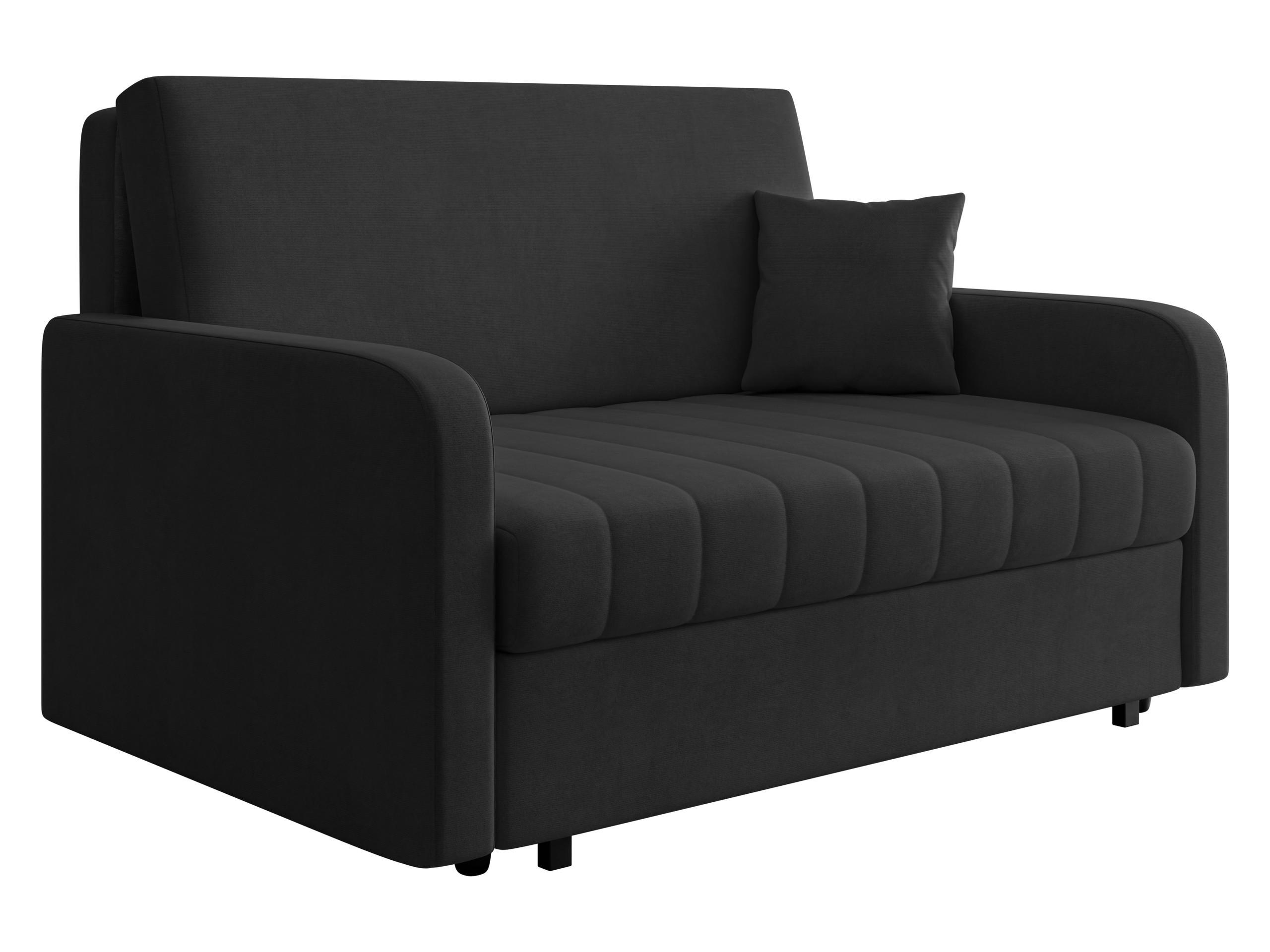SCHLAFSOFA Viva Silk III - Schwarz, Holz/Textil (152/85/98cm) - MIRJAN24