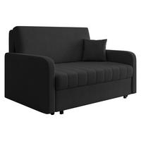 SCHLAFSOFA Viva Silk III - Schwarz, Holz/Textil (152/85/98cm) - MIRJAN24