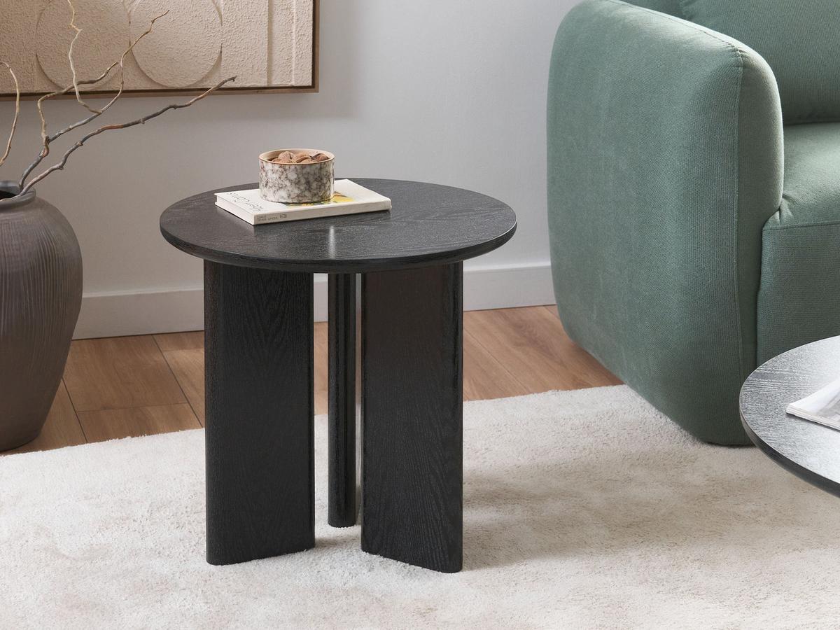 BEISTELLTISCH Schwarz Cowal - Schwarz, Holzwerkstoff (50/50/46cm) - Beliani