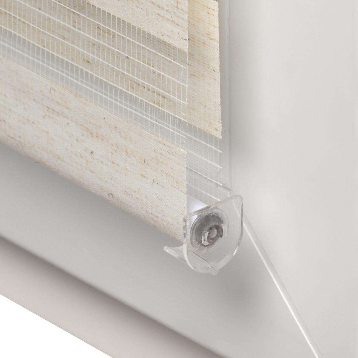 DOPPELROLLO SolDecor DL2 40x150cm Leinen - Beige, Kunststoff (40/150cm) - Sol Royal