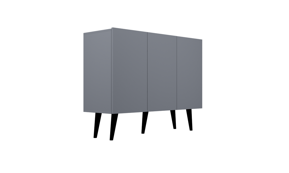 KOMMODE Toronto Grau 39,9/95,5/120 - Grau, Holzwerkstoff (40/96/120cm) - RAUMHIRSCH FURNITURE