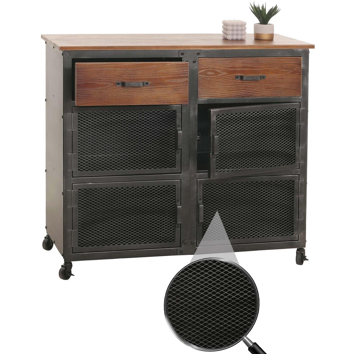 KOMMODE Braun - Braun, Holz (100/90/40cm) - MCW