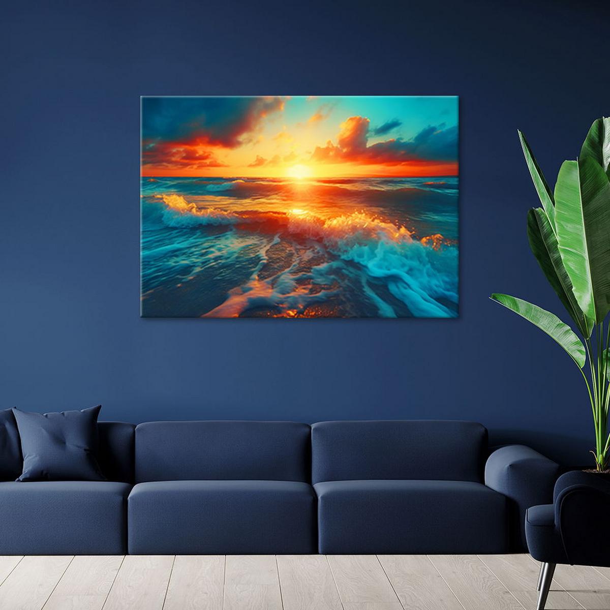 KUNSTDRUCK Lila 60/40 cm - Lila, Textil (60/40cm) - KUNSTLOFT