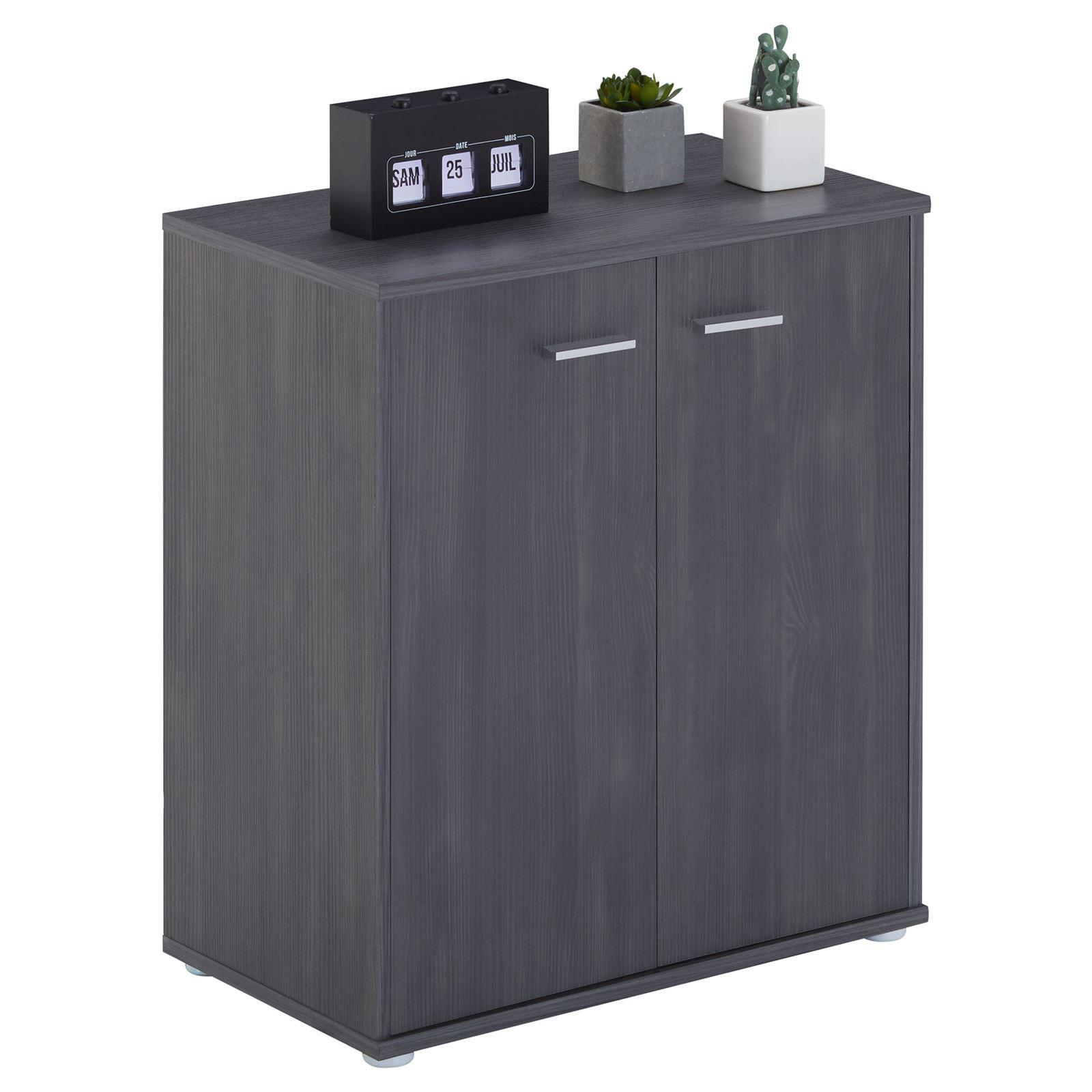 SCHUHSCHRANK LENNIS Esche grau - Eschefarben, Holzwerkstoff (60/70/35cm) - CARO-Möbel