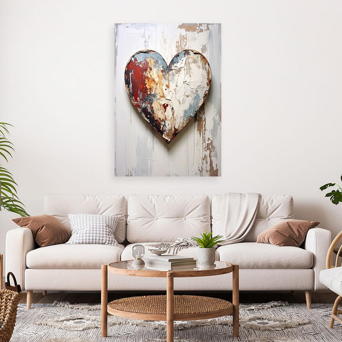 LEINWANDBILD Liebe 60x90cm - Beige, Textil (60/90cm) - Feeby
