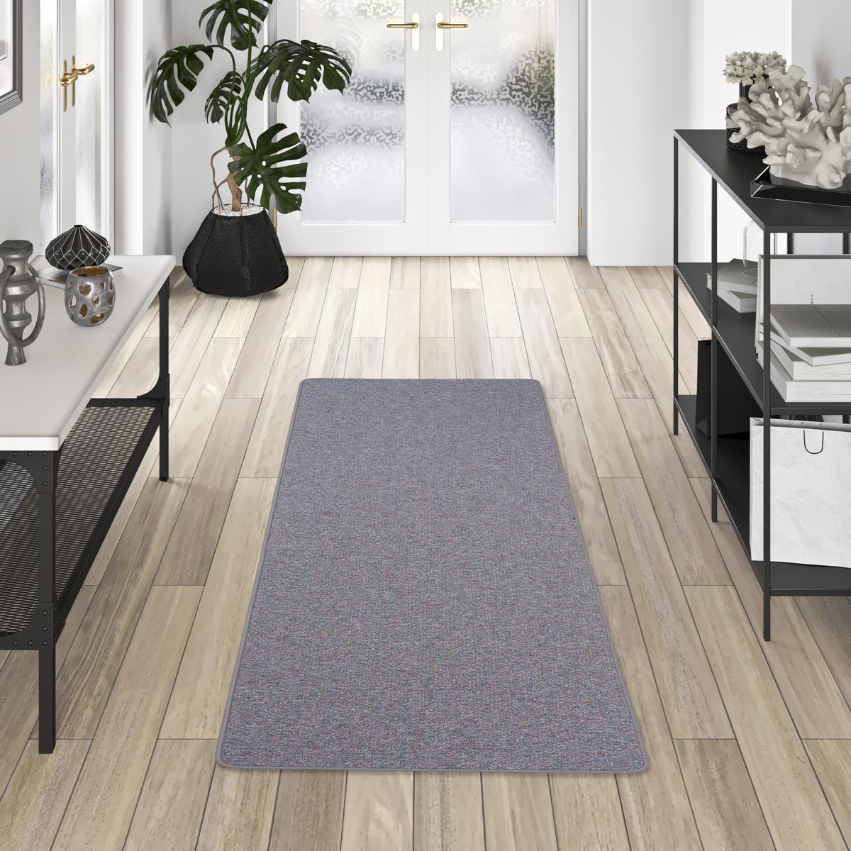 LÄUFER TEPPICH SCHLINGEN TEPPICH ALMA MELIERT - Grau, Textil (100/400cm) - Snapstyle