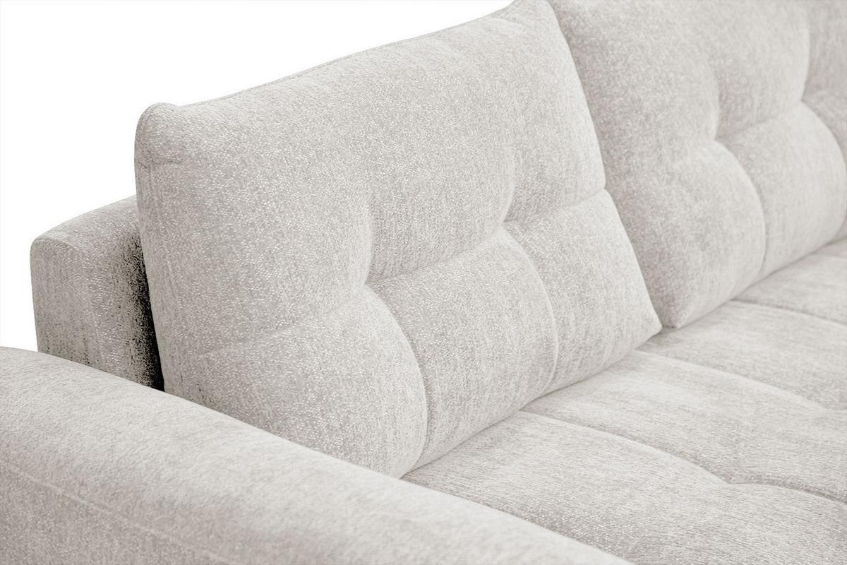 SOFA SALVINI 3-Sitzer, weiß - Schwarz/Weiß, Holzwerkstoff/Textil (176/88/99cm) - Wozimo
