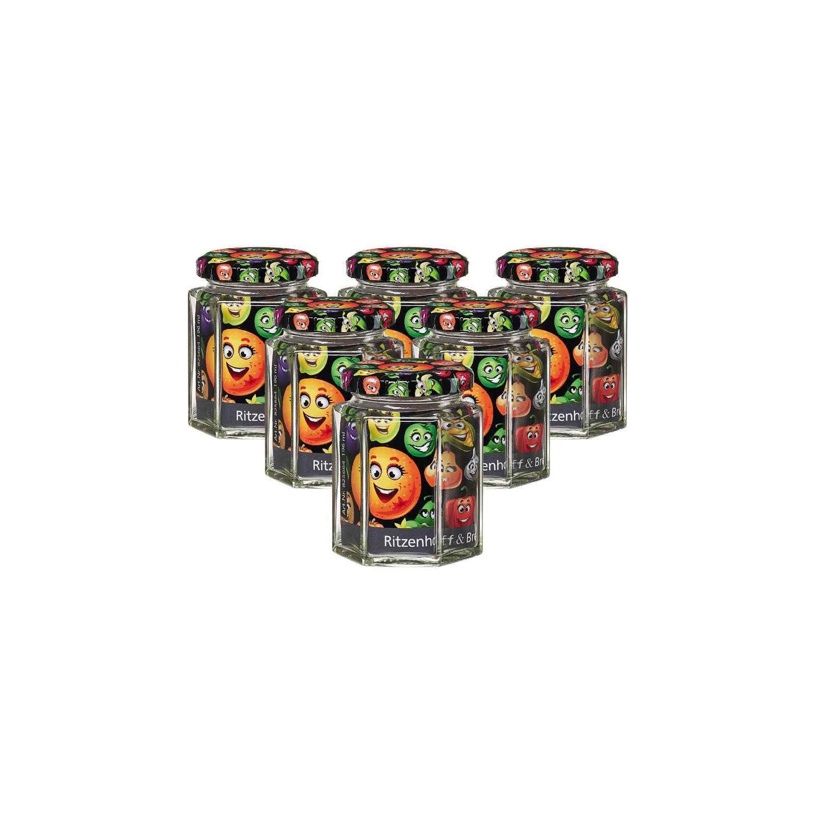 VORRATSGLÄSER Smile transparent 196 ml 6er Set - Transparent, Glas (7/9/7cm) - Ritzenhoff Breker
