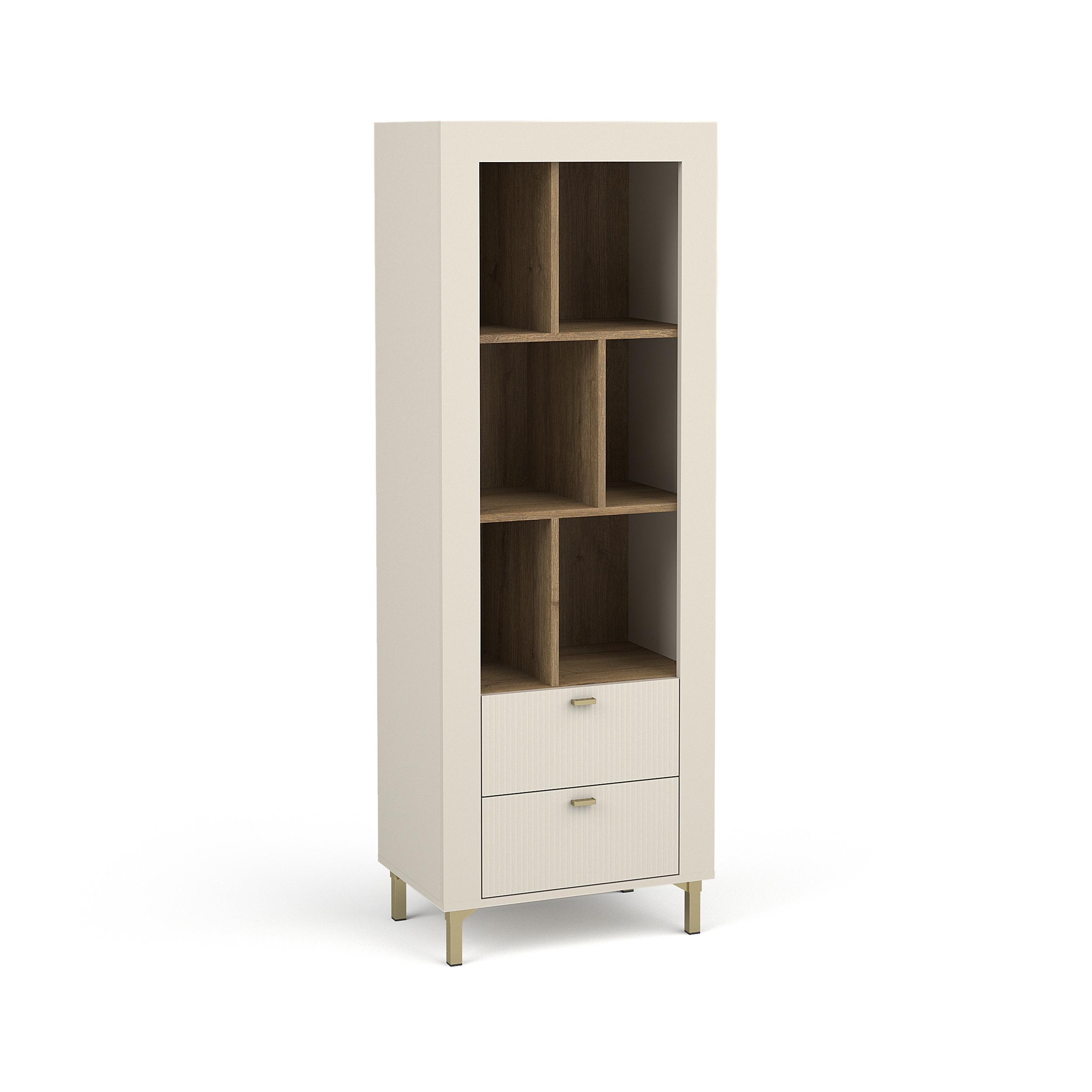 BÜCHERREGAL Monta mit 2 Schubladen, Kaschmir - Kaschmir, Holzwerkstoff (60/169/40cm) - Beautysofa