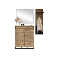 GARDEROBEN-SET Quant X - Eiche Artisan, Holzwerkstoff (92/113/40cm) - MIRJAN24