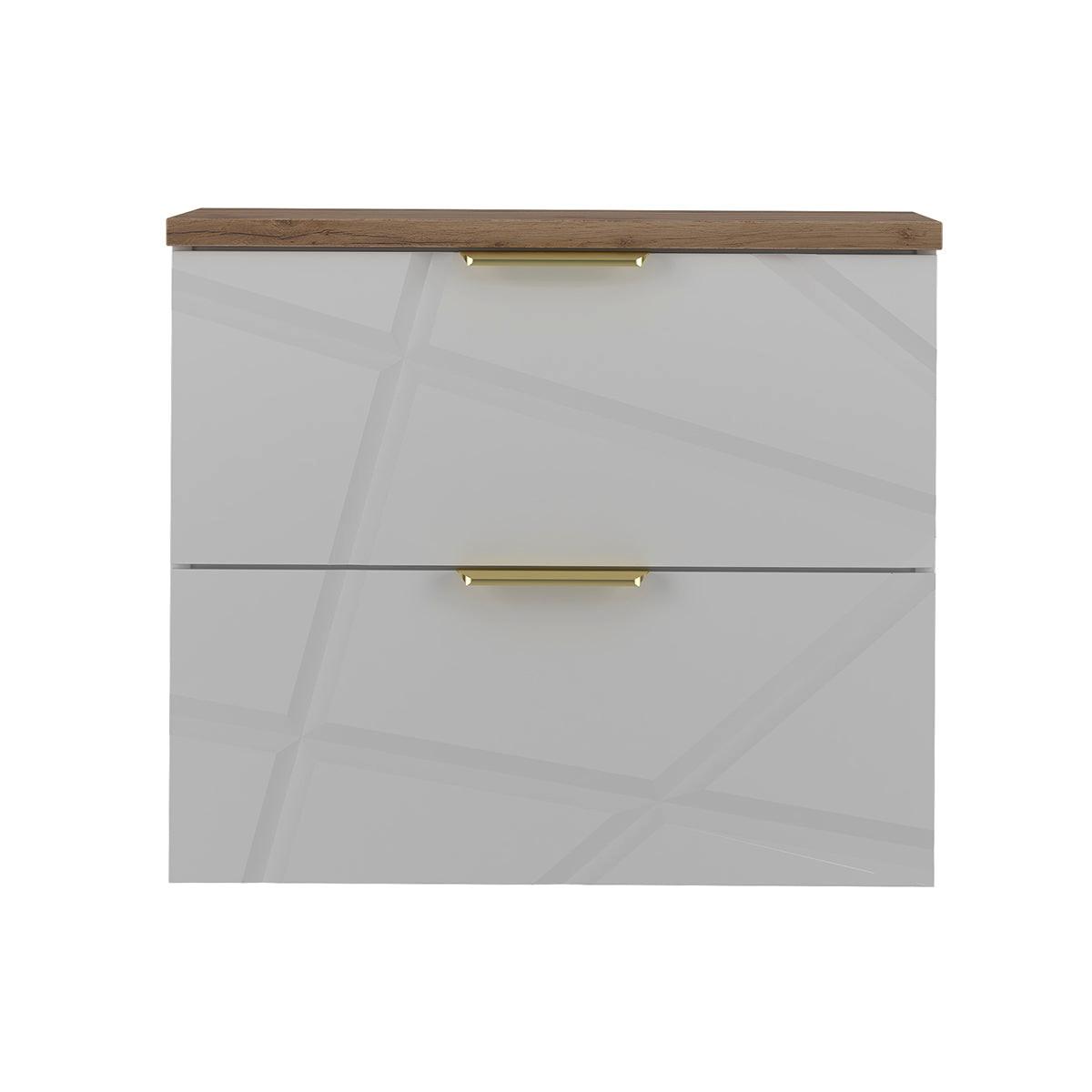WASCHTISCHUNTERSCHRANK 60.6cm Aurora Weiß - Weiß, Holzwerkstoff (60.6/52.2/46.5cm) - Petits-meubles
