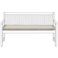SITZBANKPOLSTER KISSEN Beige Vivara - Beige, Textil (152/5/54cm) - Beliani