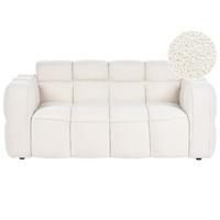 2-SITZER-SOFA Bouclé Cremeweiß Utana - Creme, Textil (175/75/88cm) - Beliani