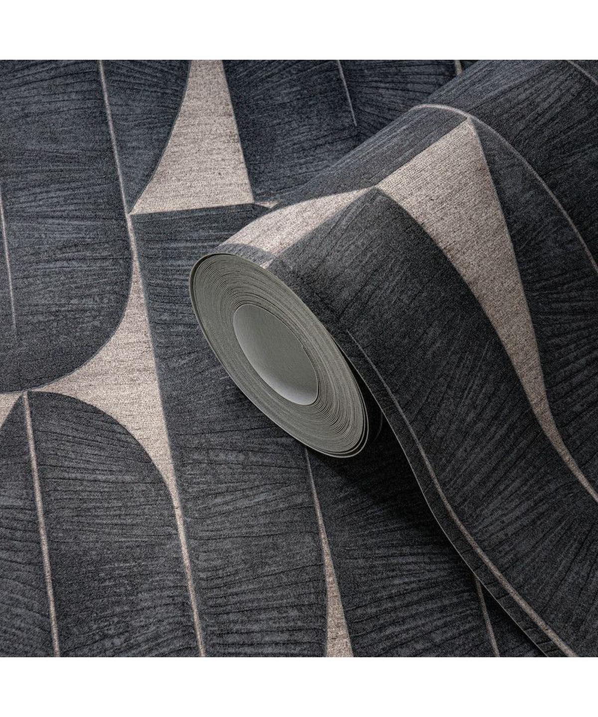 VLIESTAPETE Schwarz 53/1005 cm - Schwarz, Textil (53/1cm) - KUNSTLOFT