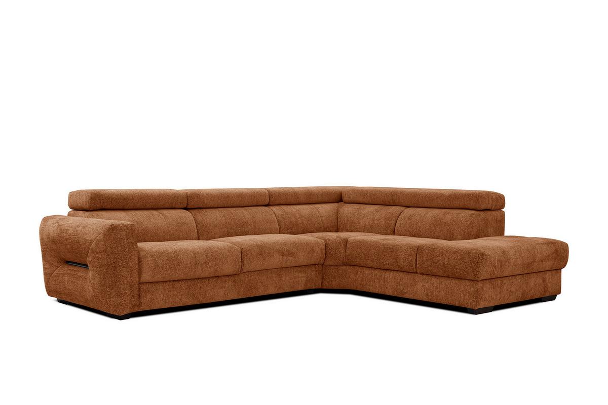 ECKSOFA CALVERA 5-Sitzer, dunkelorange - Dunkelorange, Holzwerkstoff/Textil (298/239cm) - Wozimo