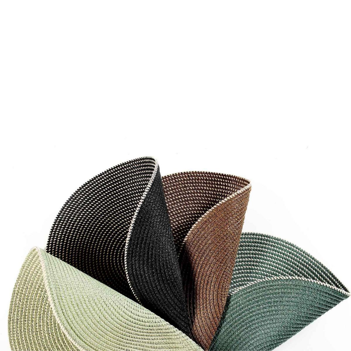 PLATZMATTEN Looma Braun ø 36 cm 6er Set - Braun, Kunststoff (36cm) - Ritzenhoff Breker