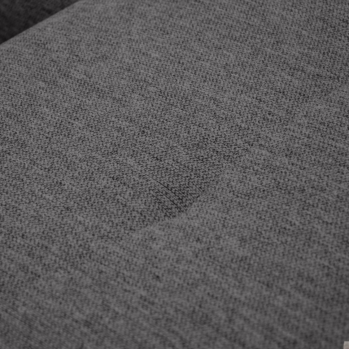 ECKSCHLAFSOFA Neron mit 2 Bettkasten und Beine in Buchefarbe, Dunkelgrau, links - Dunkelgrau/Buchefarben, Textil (233/148cm) - Beautysofa