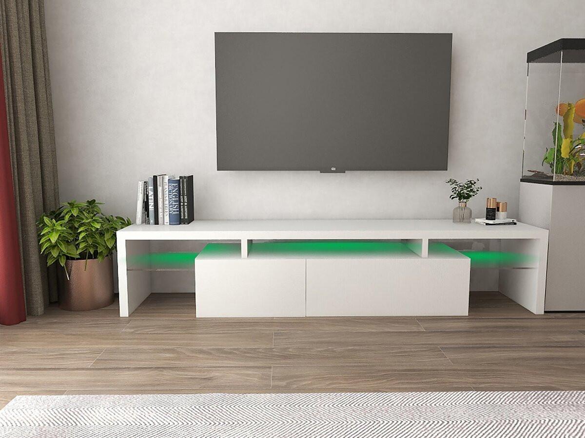 TV-MÖBEL tina weiss - Weiß, Holz (34/38/188cm) - Habitat Garten