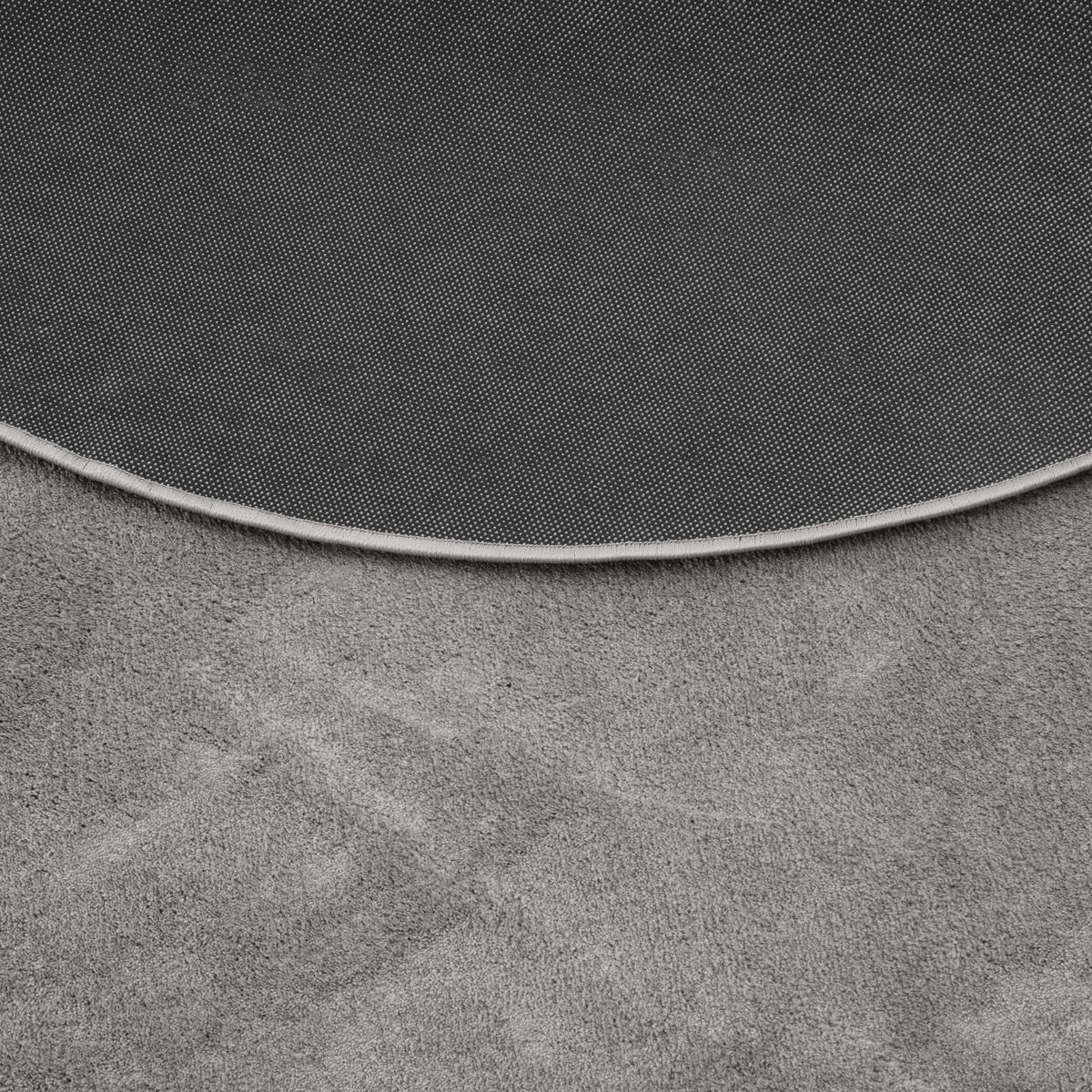 HOCHFLOR LANGFLOR TEPPICH SUPER SOFT MELIA RUND - Grau, Textil (160/160cm) - Pergamon