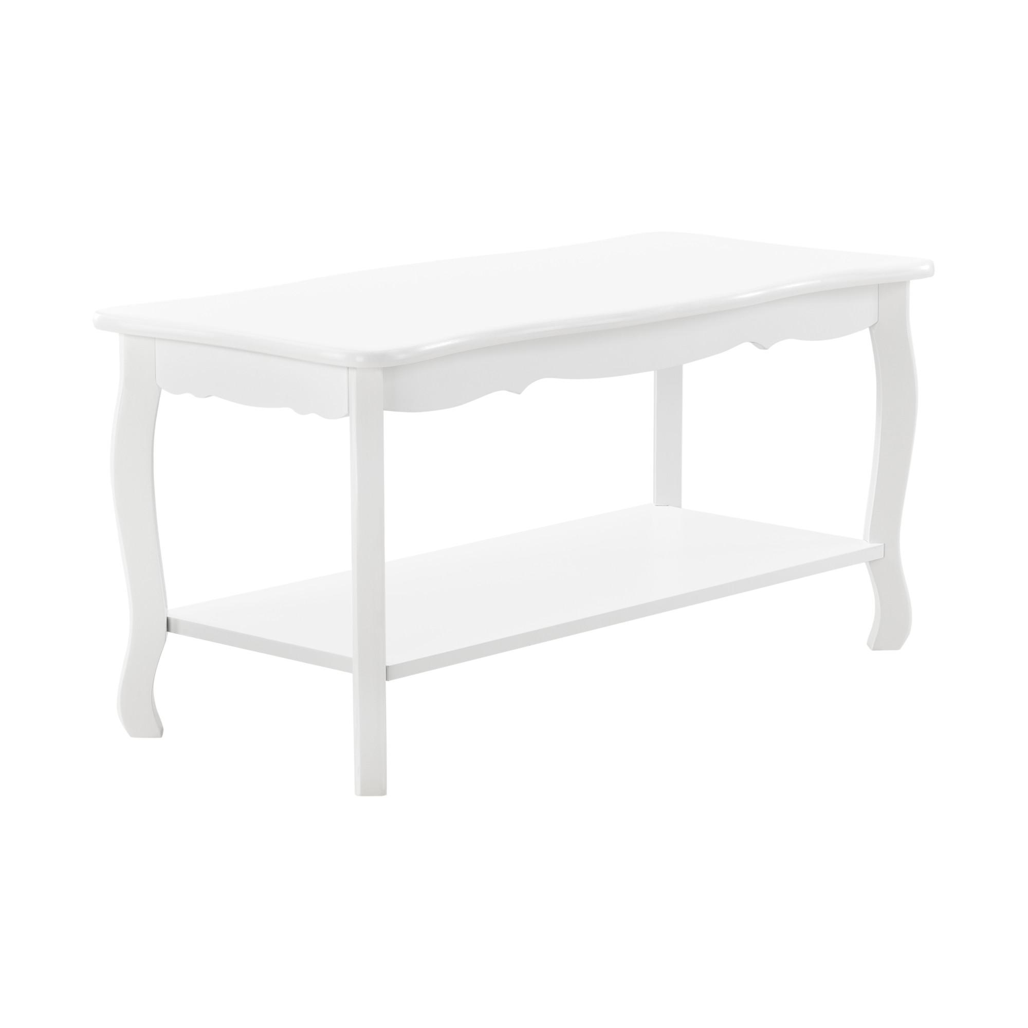 COUCHTISCH Pearl 40/88/42 - Weiß, Holzwerkstoff (88/40/42cm) - [en.casa]