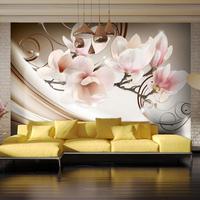 SELBSTKLEBENDE FOTOTAPETE 196/140 cm - Pink/Braun, Kunststoff/Textil (196/1cm) - KUNSTLOFT