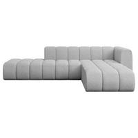 ECKSOFA modulares Sofa Zuvon-L1 - 296x177x70 cm Hellgrau - Hellgrau, Holzwerkstoff/Textil (296/177cm) - ALTDECOR