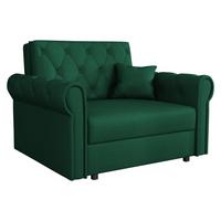 SCHLAFSOFA Viva Roma I - Smaragdgrün/Schwarz, Holz/Textil (116/85/98cm) - MIRJAN24