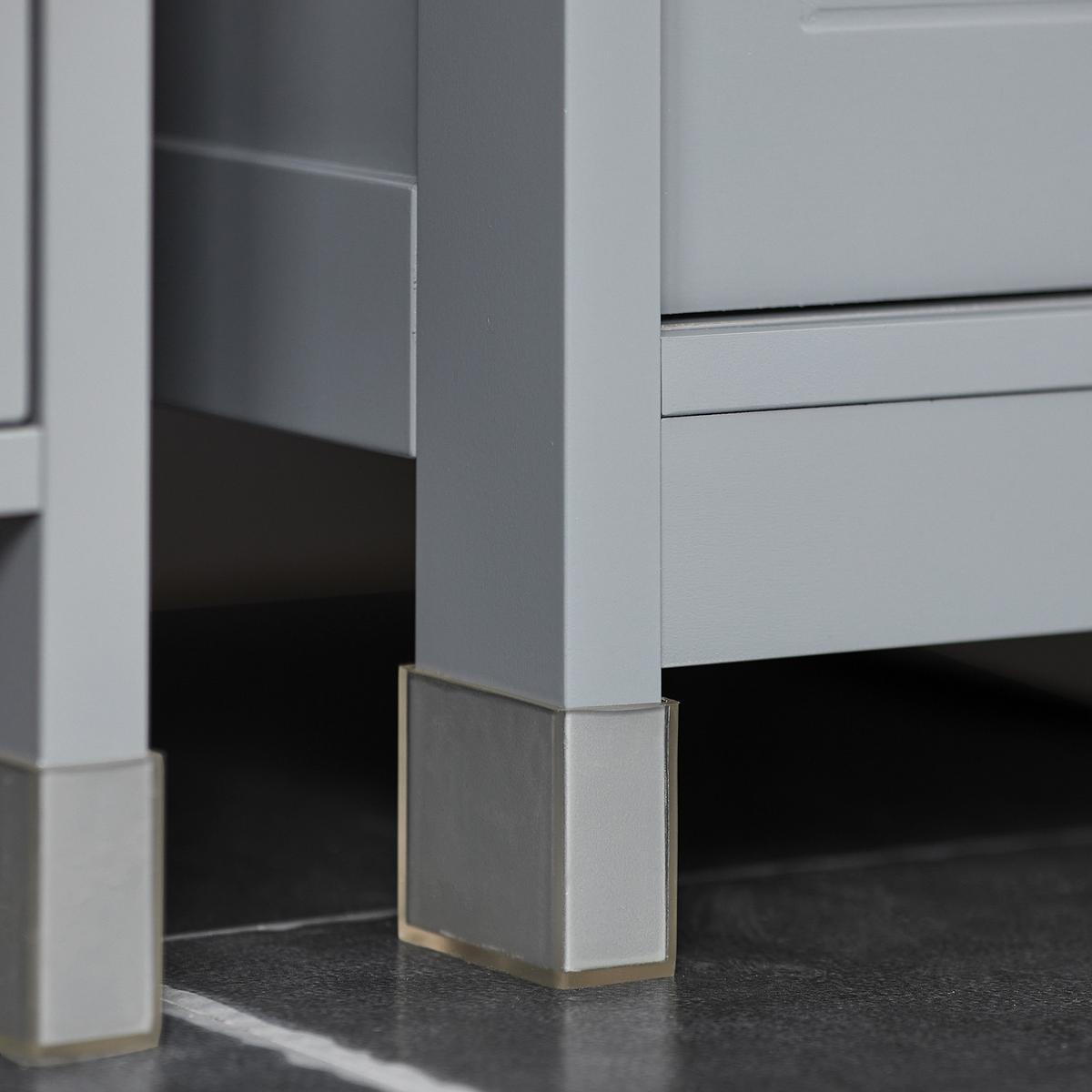 WASCHBECKENUNTERSCHRANK Grau - Grau, Holzwerkstoff (60/60/30cm) - SoBuy
