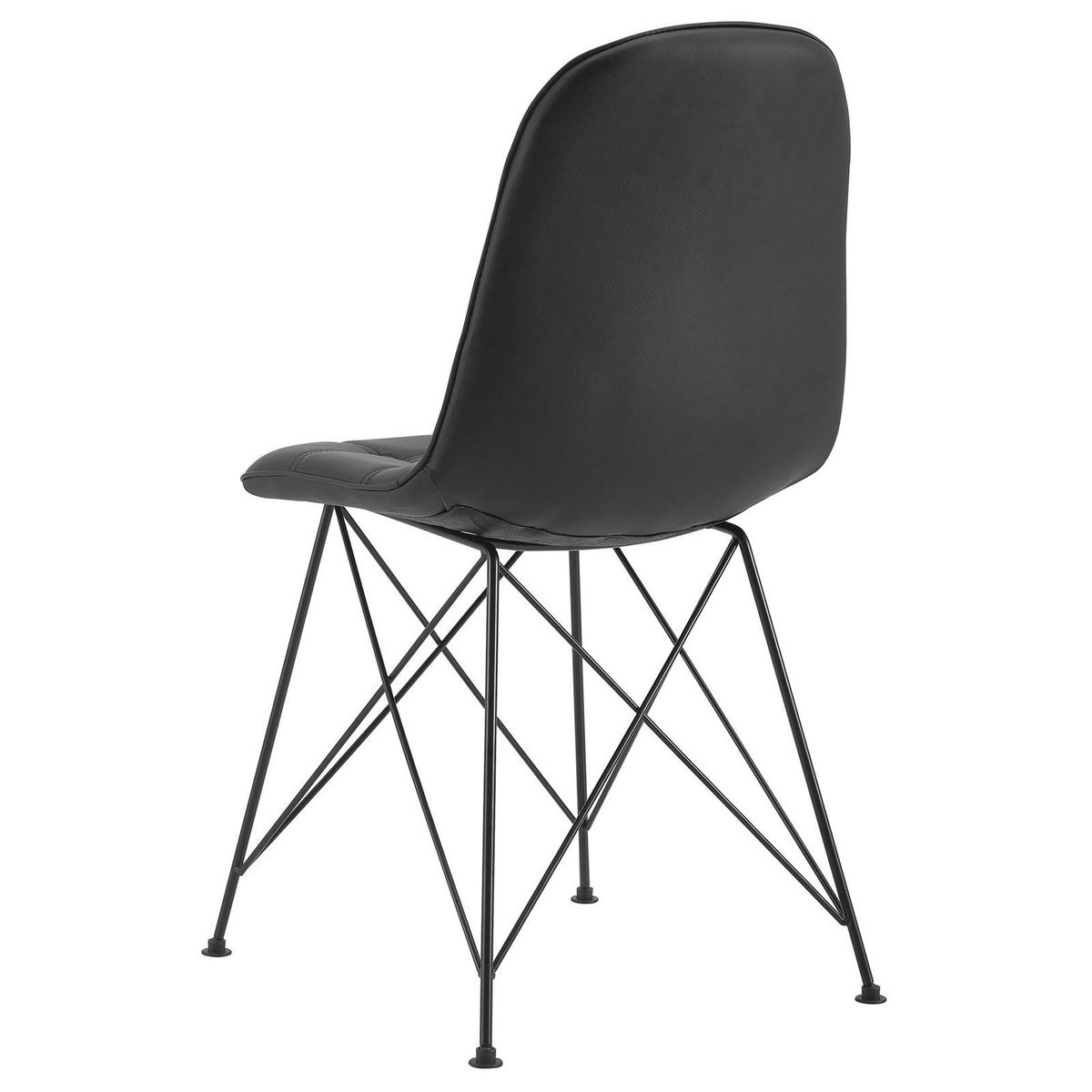 ESSZIMMERSTUHL IMRAN 4er-Set schwarz - Schwarz, Textil (44/84/53cm) - IDIMEX