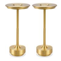 LED-TISCHLEUCHTE BRIGITTE Ⅲ 27/13/13 cm(2er-set) - Goldfarben, Metall (27/13/13cm) - Nettlife