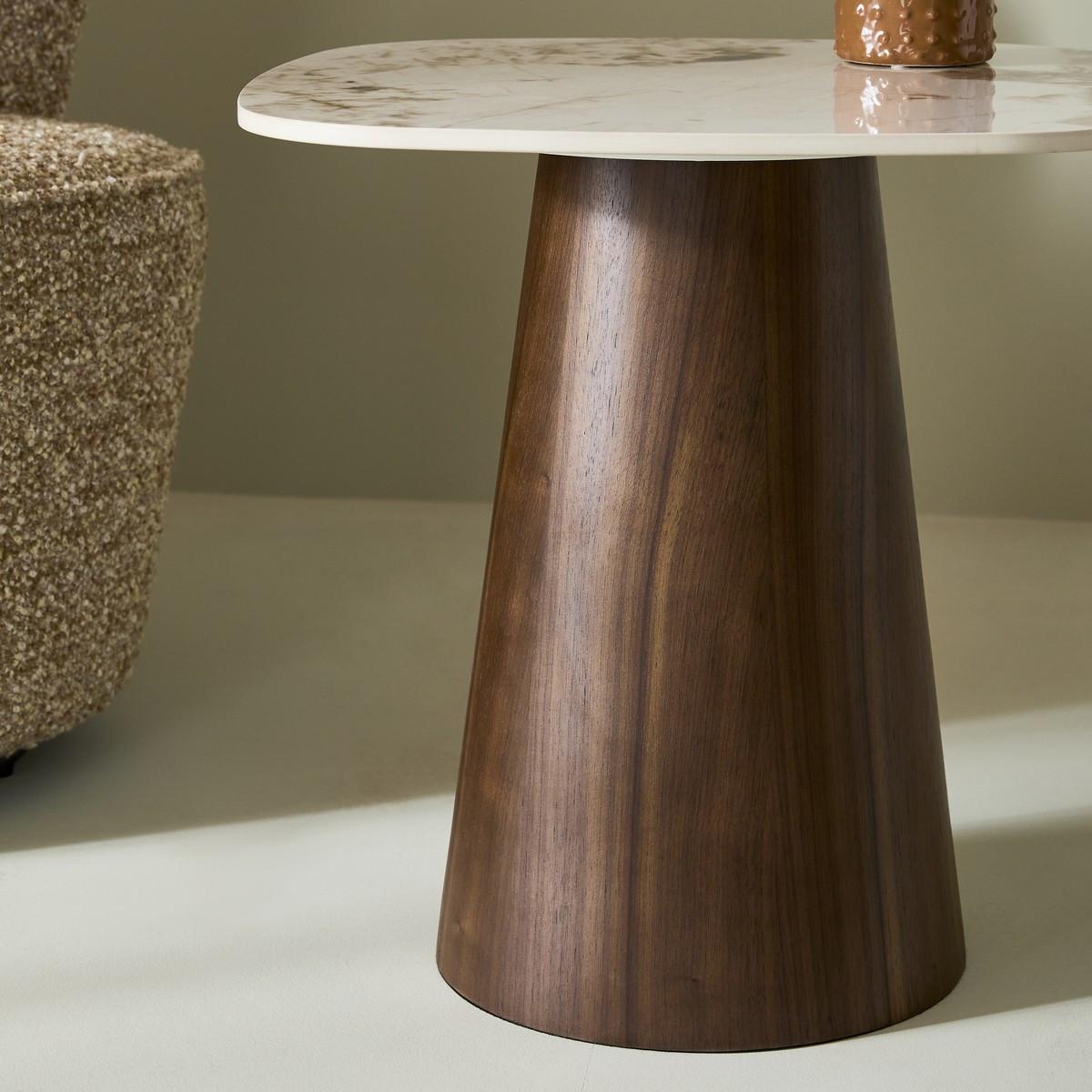 BEISTELLTISCH Keramik 58/50/50 cm - Braun, Keramik (58/50/50cm) - Signature