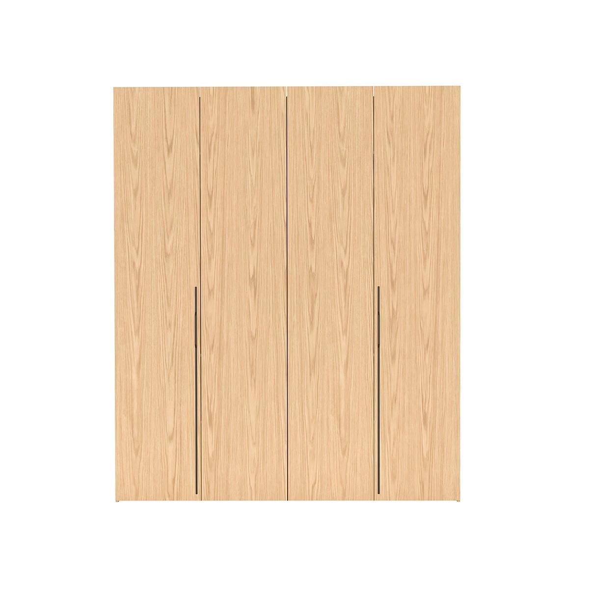 DREHTÜRENSCHRANK ANCONA 200/240/58cm 4-türig Eichefarben - Eichefarben, Holzwerkstoff (200/240/58cm) - MASSENO