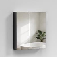 SPIEGELSCHRANK Schwarz 75/65/14,5 - Schwarz, Metall (75/65/14.5cm) - EMKE