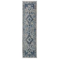 TEPPICH ADUR, orientalisch mit Medaillon, Blau, 60 x 230 cm - Blau, Textil (230/60cm) - KADIMA DESIGN
