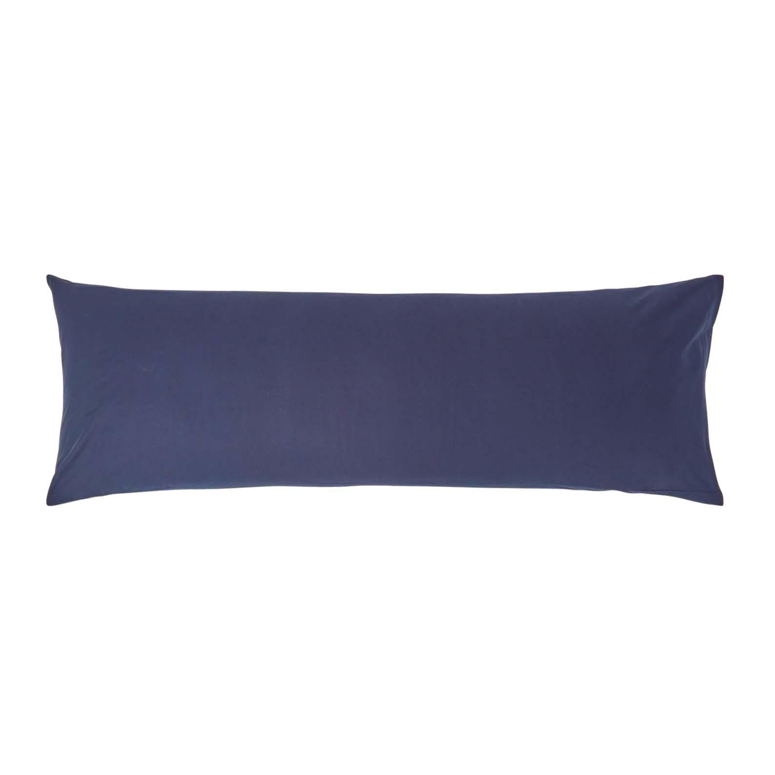 SEITENSCHLÄFERKISSENBEZUG Perkal, Fadendichte 200, 48/136 cm - Dunkelblau, Textil (50/140cm) - Homescapes