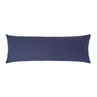 SEITENSCHLÄFERKISSENBEZUG Perkal, Fadendichte 200, 48/136 cm - Dunkelblau, Textil (50/140cm) - Homescapes