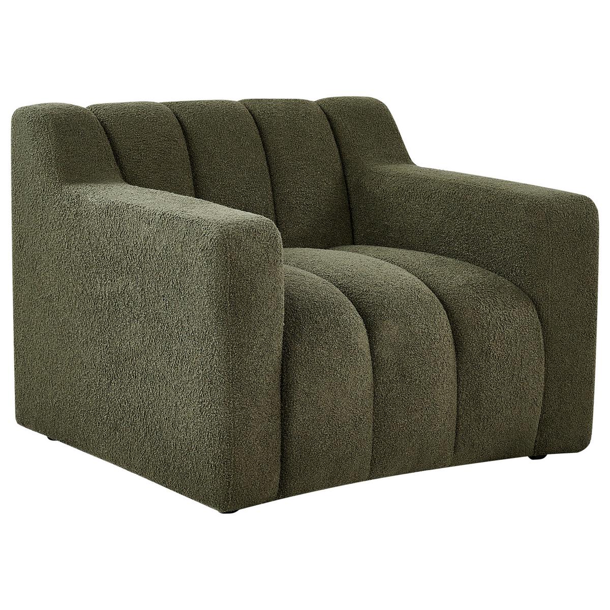SESSEL Dunkelgrün Agerup - Dunkelgrün, Textil (97/73/87cm) - Beliani