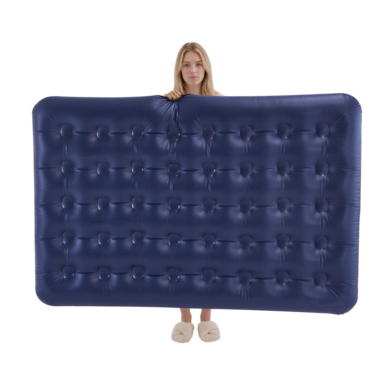LUFTBETT mit integrierten Kissen OGS32-II-L-HG-P01 - Ahornfarben, Fell (137/191cm) - SoBuy