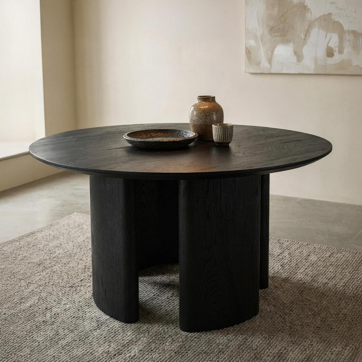 ESSTISCH ARVIKA schwarz - Schwarz, Holzwerkstoff (120/120/76cm) - IDIMEX