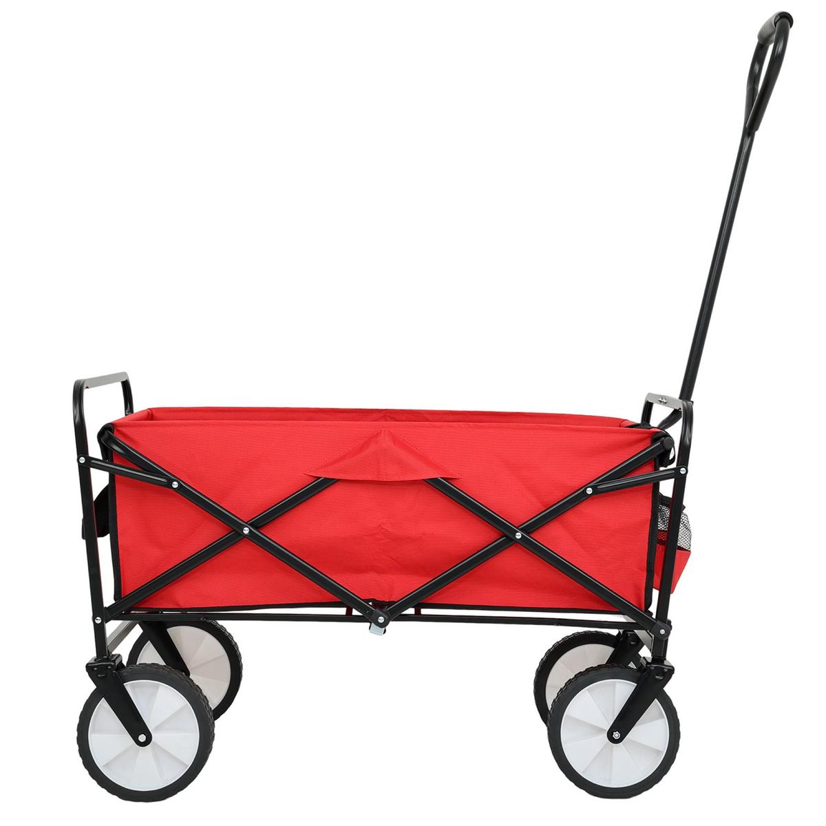 BOLLERWAGEN Faltbar, Strandwagen mit 110 kg Tragkraft - Rot, Textil (50/59/50cm) - RAUMHIRSCH FURNITURE