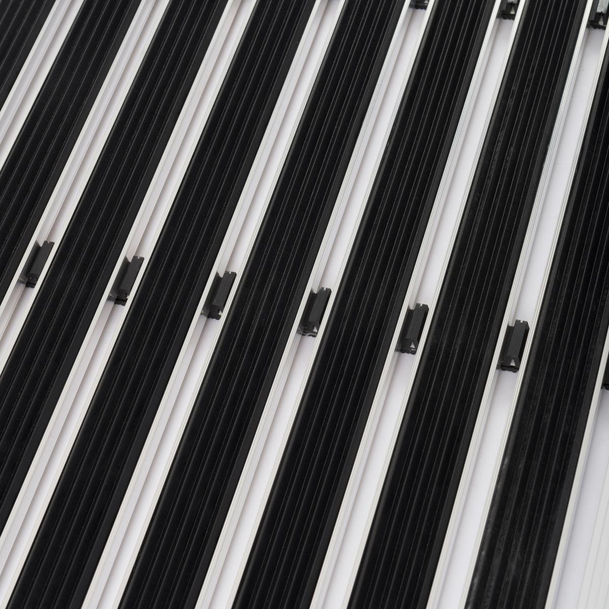 FUSSMATTE SAUBERLAUF ALUMINIUM KLEENY - Schwarz, Kunststoff (40/60cm) - Pergamon