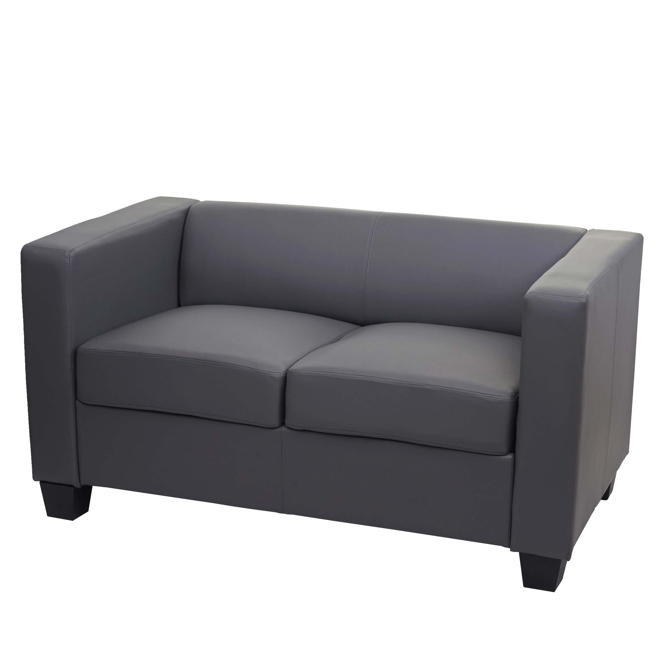 2-SITZER-SOFA Grau - Hellgrün/Grau, Textil (137/70/75cm) - MCW