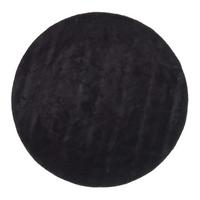 KURZFLOR-TEPPICH rund getuftet 150 cm - Schwarz, Textil (150/150cm) - Homescapes
